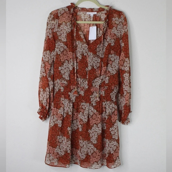 NWT Socialite Women's Floral Smock Waist Mini Dress Size M - Picture 1 of 8